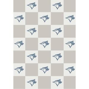 NEW Toronto Blue Jays Buttery Blanket Neutral Check 50x70 MLB Soft Plush Throw
